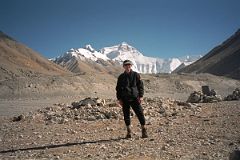 25 Jerome Ryan At Everest North Base Camp With Everest North Face Behind.jpg